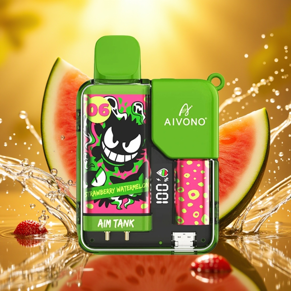 Aivono AIM-TANK 9500 Puffs 18ml 650mAh LCD 1.2ohm Morango Melancia