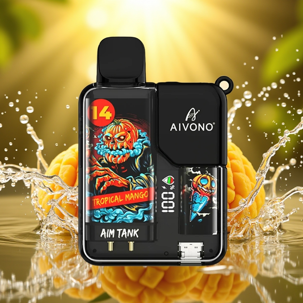 Aivono AIM-TANK 9500 Puffs LCD 650mAh 18ml Manga Tropical 1.2ohm Mesh