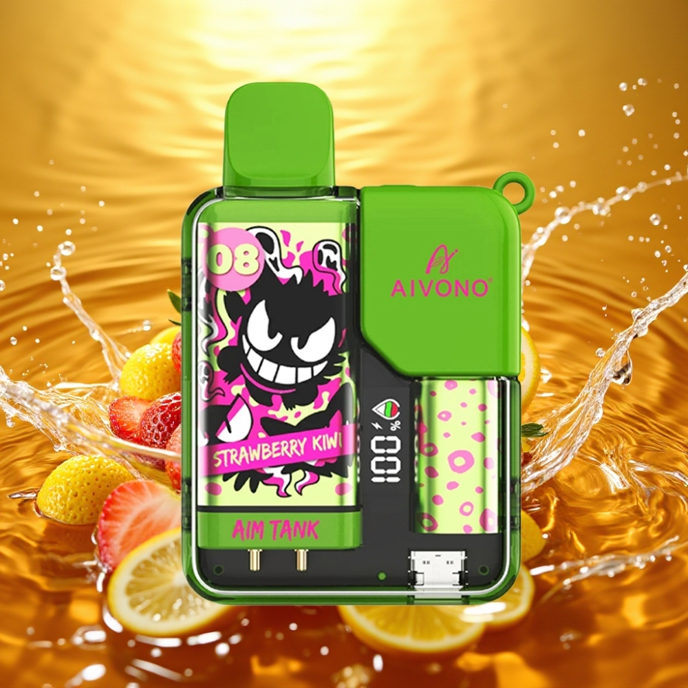 Aivono AIM-TANK 9500 Puffs distributor Portugal LCD 18ml 650mAh Morango Kiwi