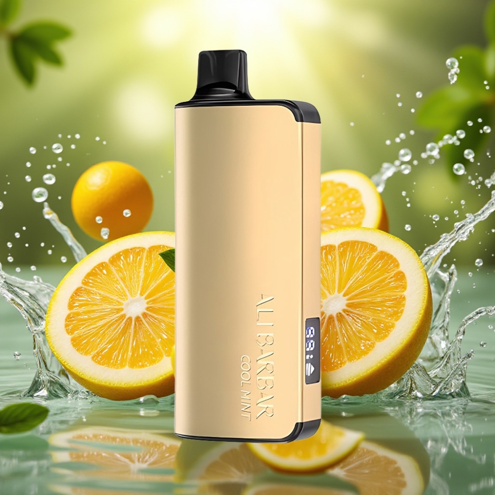 Alibarbar Ingot 9000 Puffs 22ml 2350mah LED Display Menta Fresca
