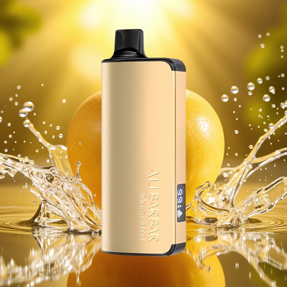 Alibarbar Ingot 9000 Puffs Descartável 22ml Maçã Dupla LED 2350mAh