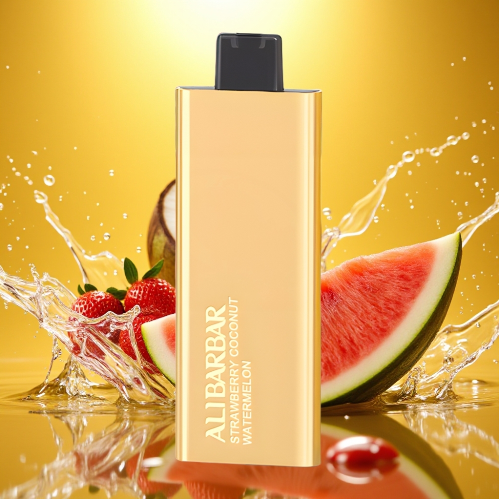 Alibarbar Pandora 7000 Puffs Descartável Morango Coco Melancia 17ml 1.0Ω
