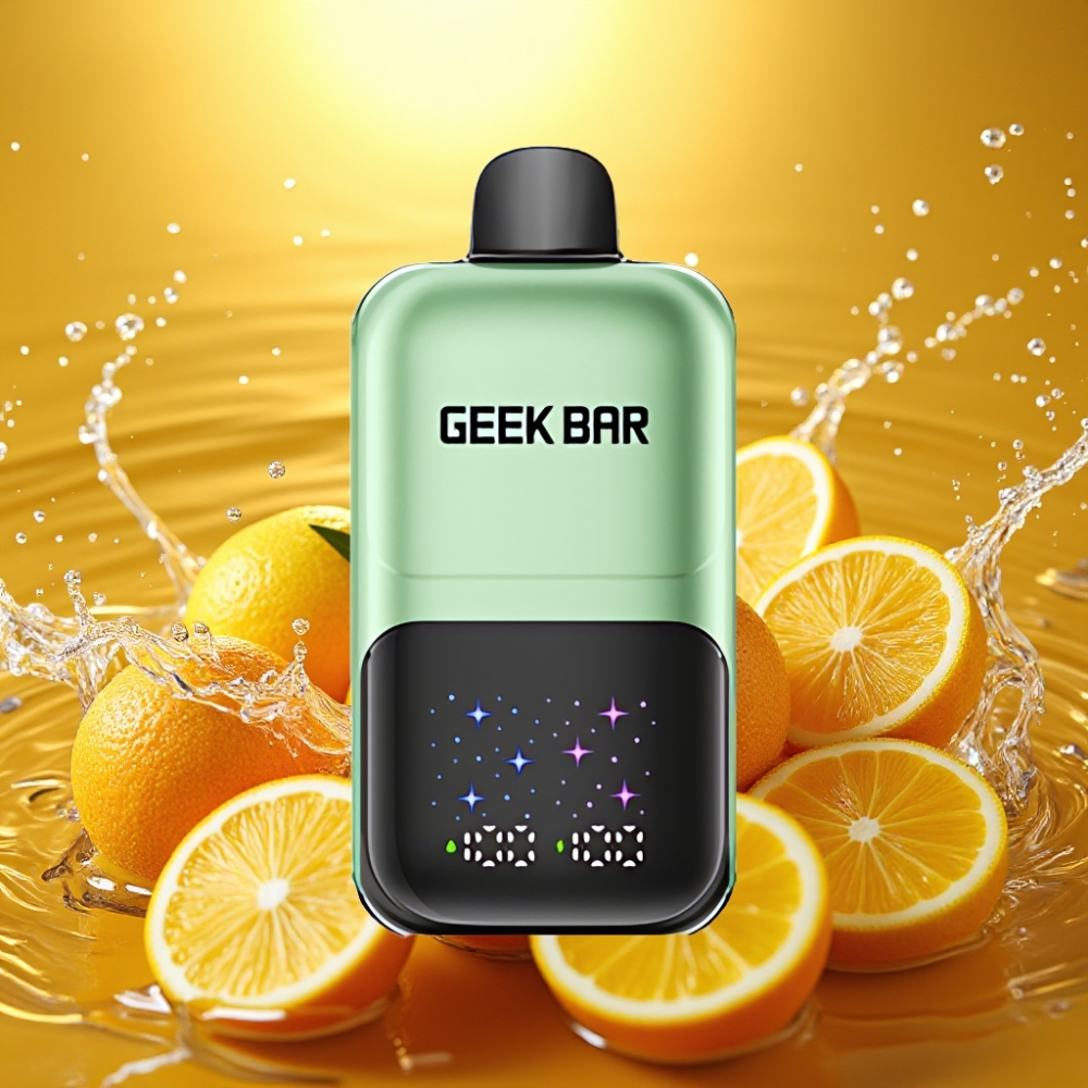 GEEK BAR 2GO Série Two 50000 Puffs Tela Interativa Dual Tanque 20mL 5% Nic Sal Sabor Doces Azedos & Frutas Azedas
