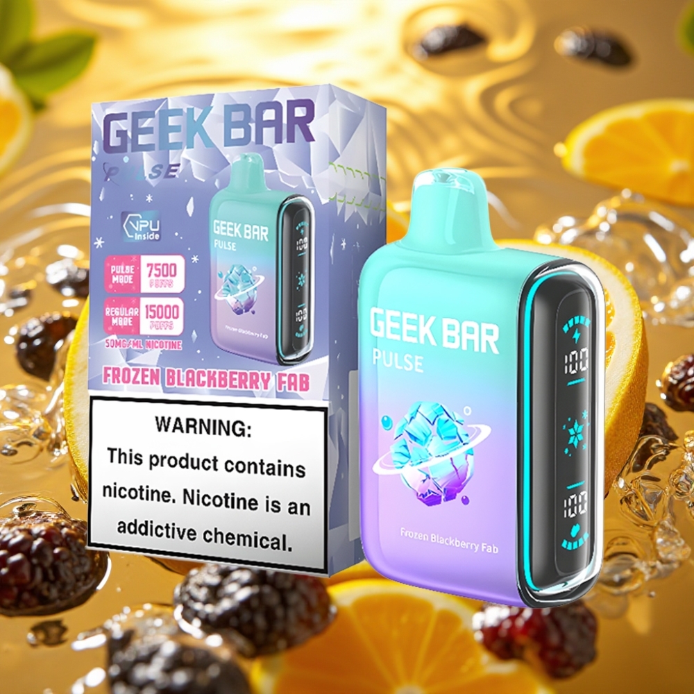 Geek Bar Pulse 15000 Puffs 16ML 5% Nic USB-C 650mAh Edição Congelada