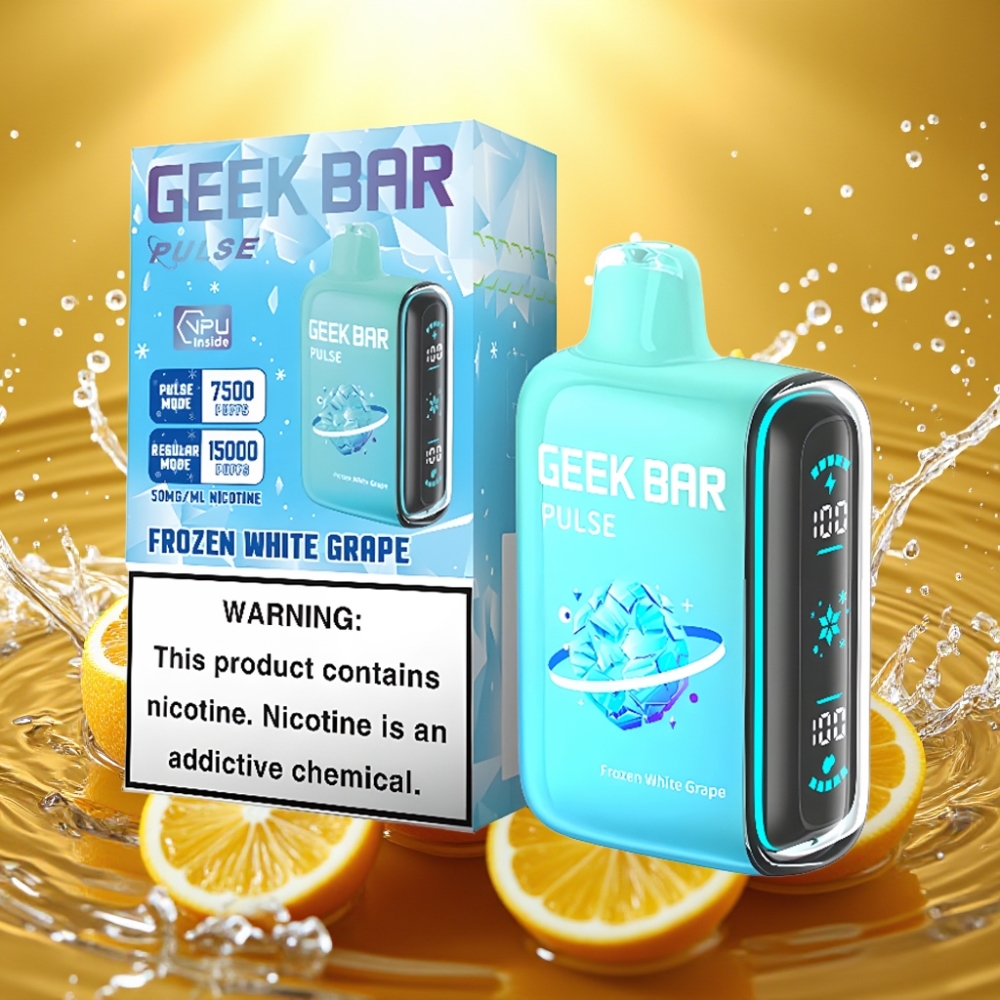 Geek Bar Pulse 15000 Puffs 16ML 5% Nic USB-C 650mAh Edição Congelada