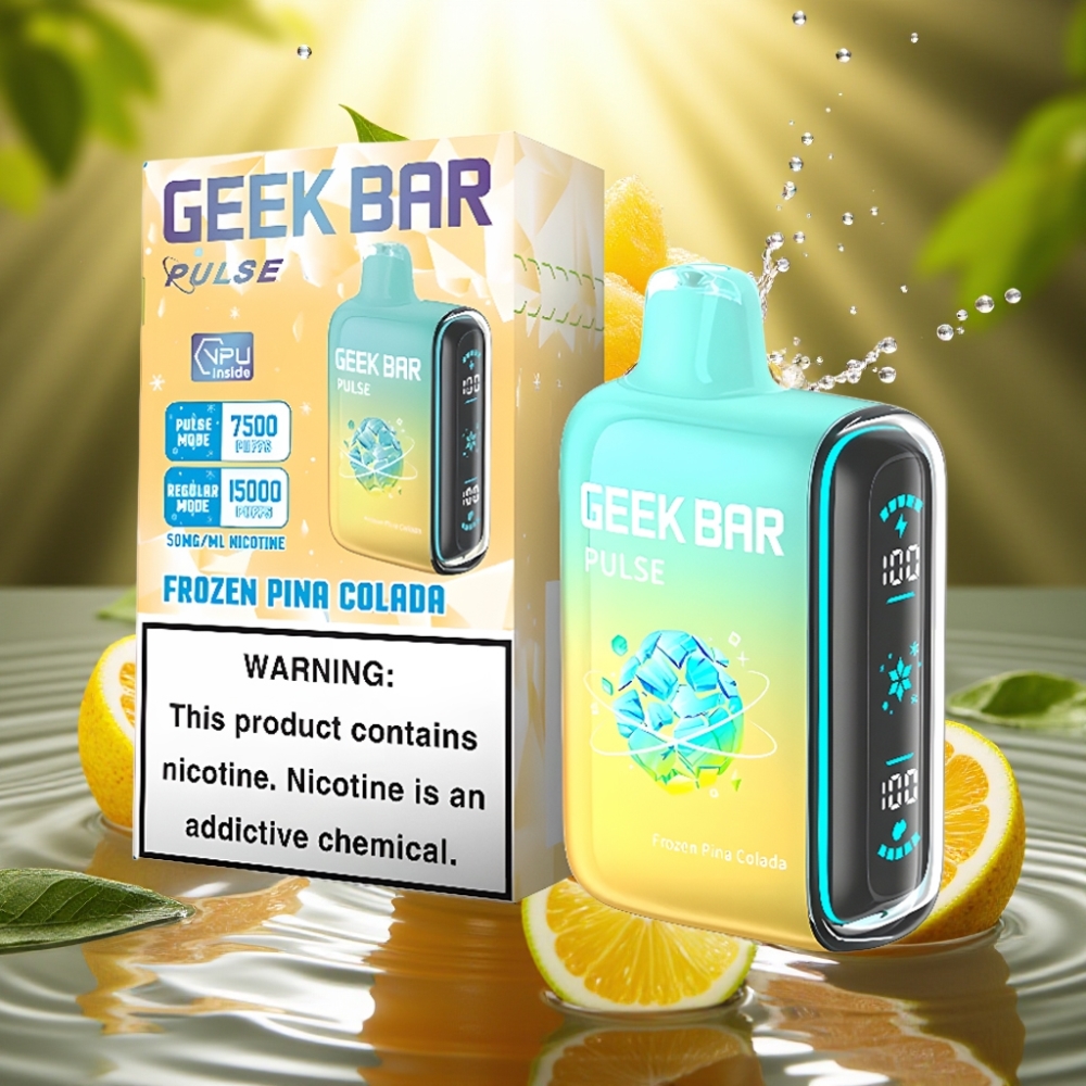 Geek Bar Pulse 15000 Puffs 16ML 5% Nic USB-C 650mAh Edição Congelada