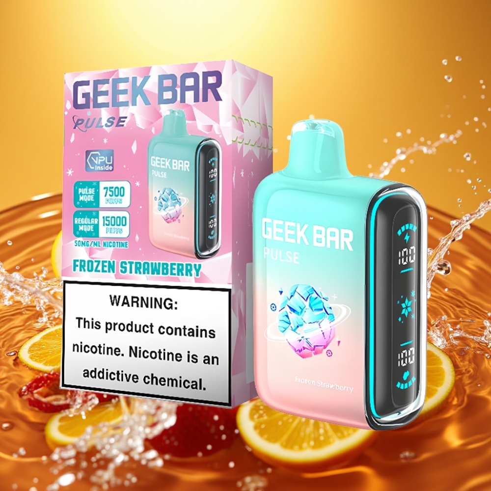 Geek Bar Pulse 15000 Puffs 16ML 5% Nic USB-C 650mAh Edição Congelada