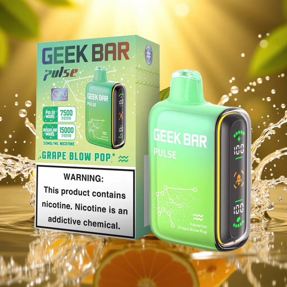 Geek Bar Pulse 15000 Puffs distributor Portugal 16ML 5% Airflow USB-C Zodíaco