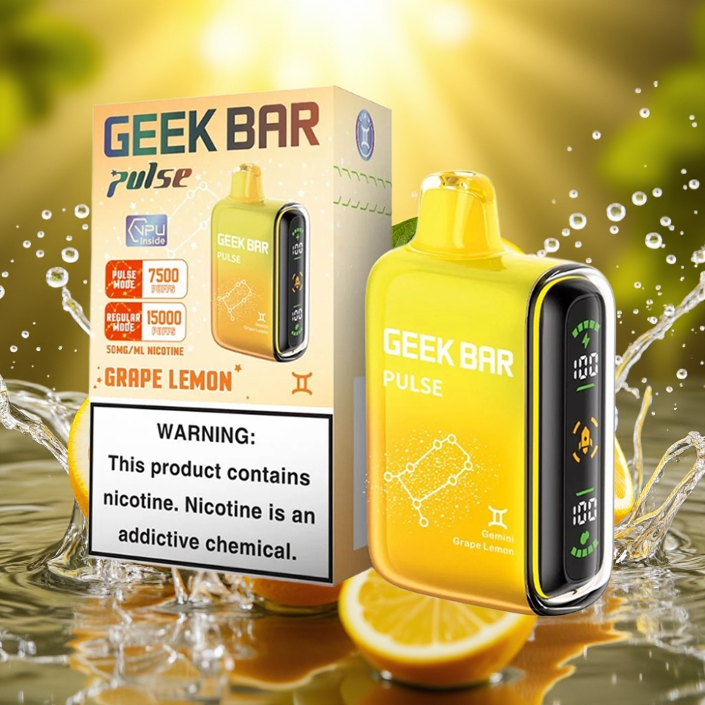 Geek Bar Pulse 15000 Puffs distributor Portugal 16ML 5% Airflow USB-C Zodíaco