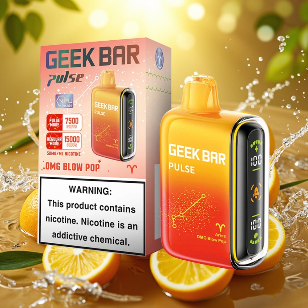 Geek Bar Pulse 15000 Puffs distributor Portugal 16ML 5% Airflow USB-C Zodíaco