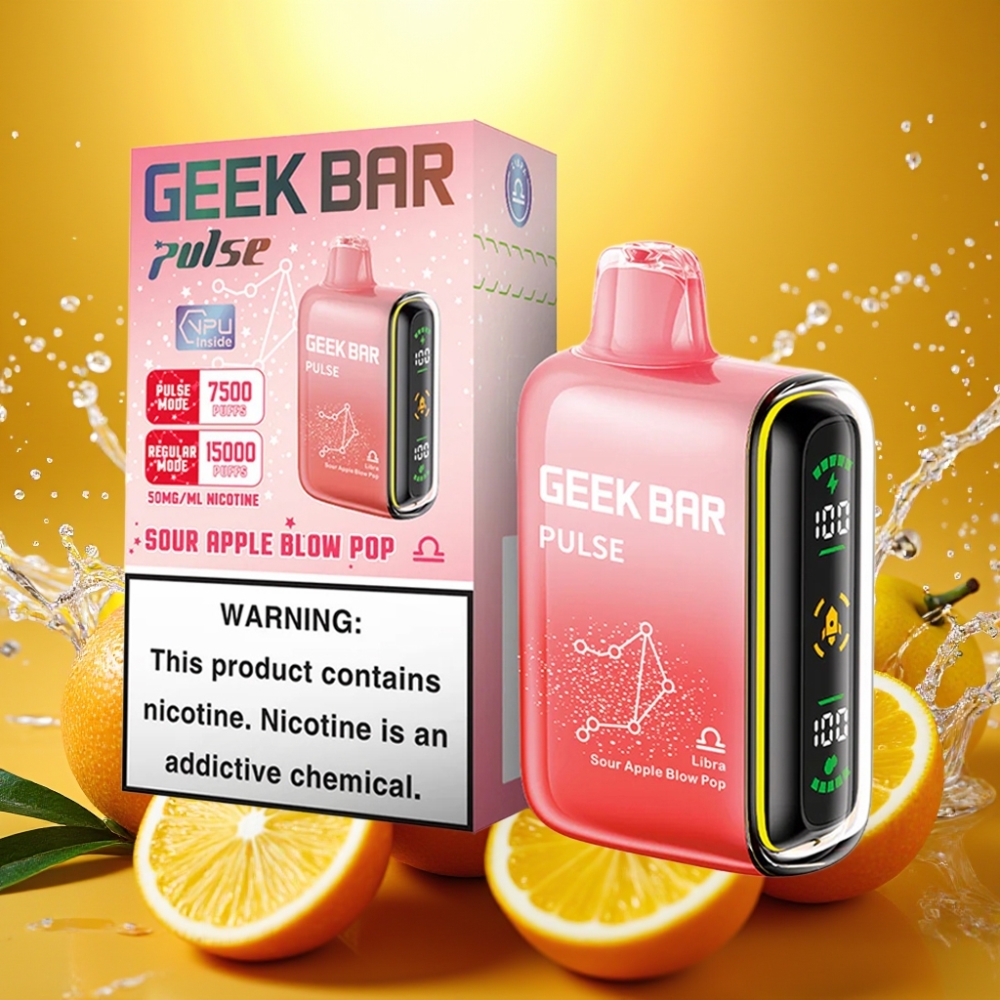Geek Bar Pulse 15000 Puffs distributor Portugal 16ML 5% Airflow USB-C Zodíaco