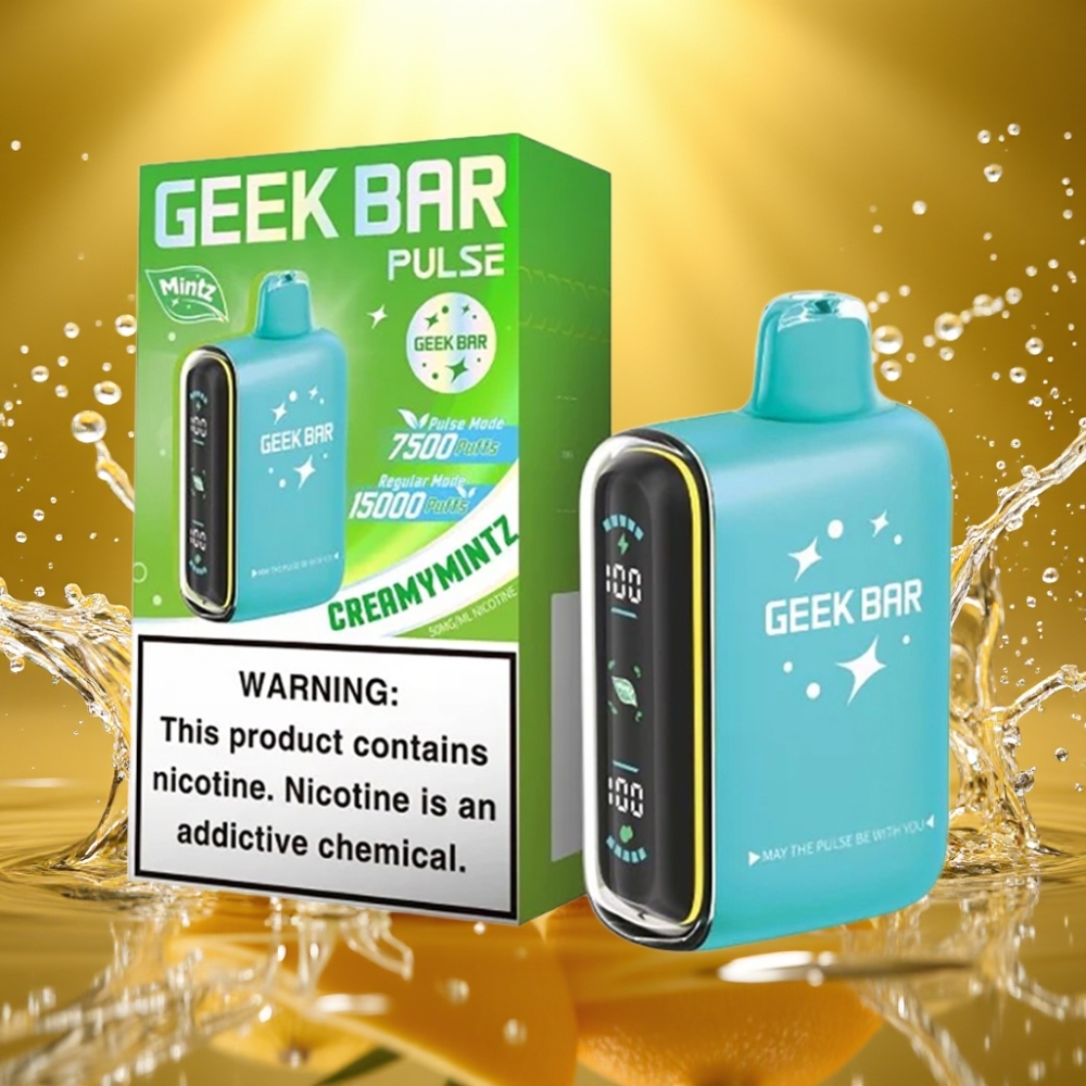 Geek Bar Pulse 15000 Puffs distributor Portugal 16ML 5% USB-C Menta Edition