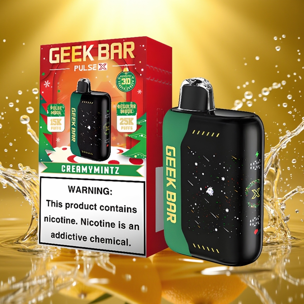 Geek Bar Pulse X 25000 Puffs 18mL USB-C Dual Mesh Edição de Natal