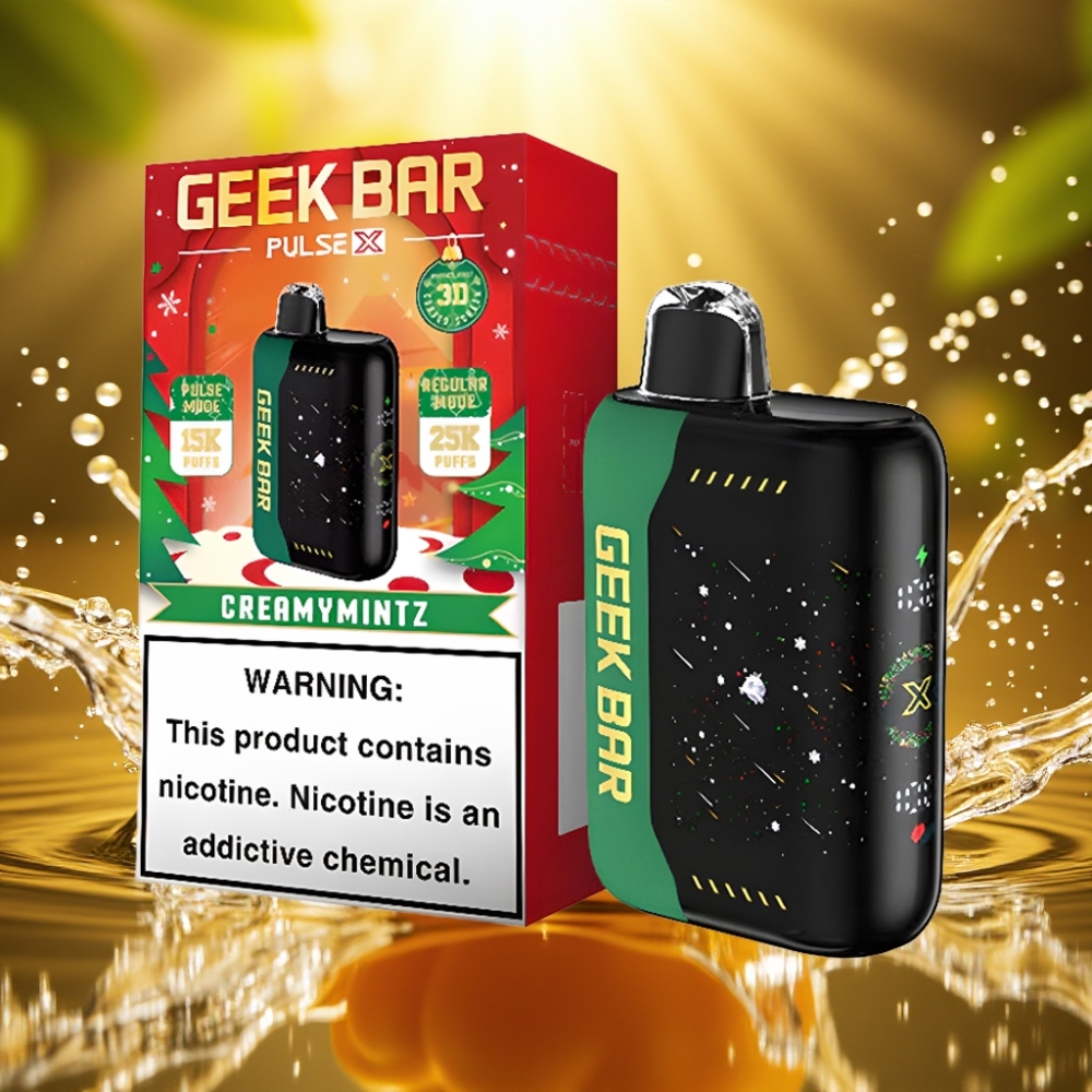 Geek Bar Pulse X 25000 Puffs 18mL USB-C Dual Mesh Edição de Natal