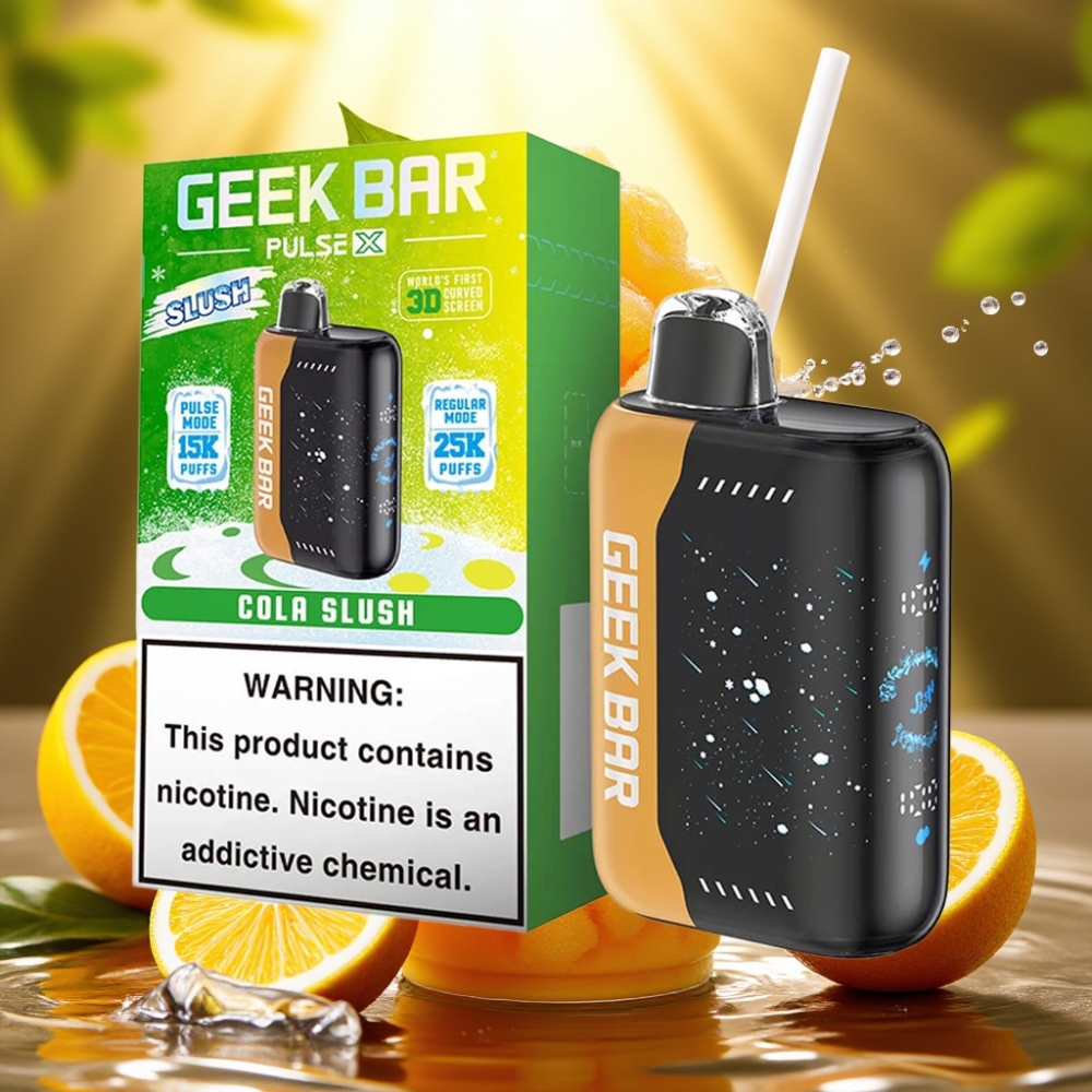Geek Bar Pulse X 25000 Puffs Edição Slush 0-5% Nicotina 18mL USB-C Dual Mesh