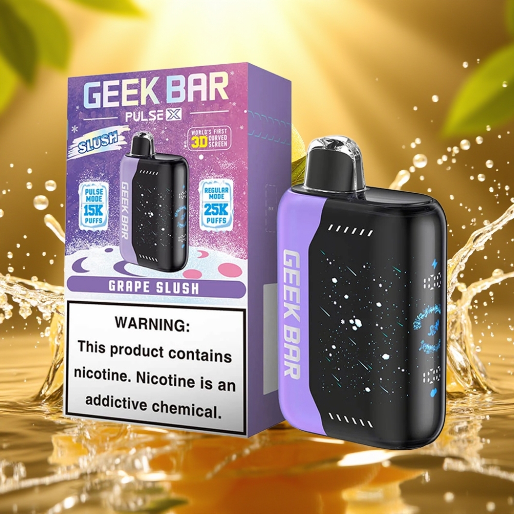 Geek Bar Pulse X 25000 Puffs Edição Slush 0-5% Nicotina 18mL USB-C Dual Mesh