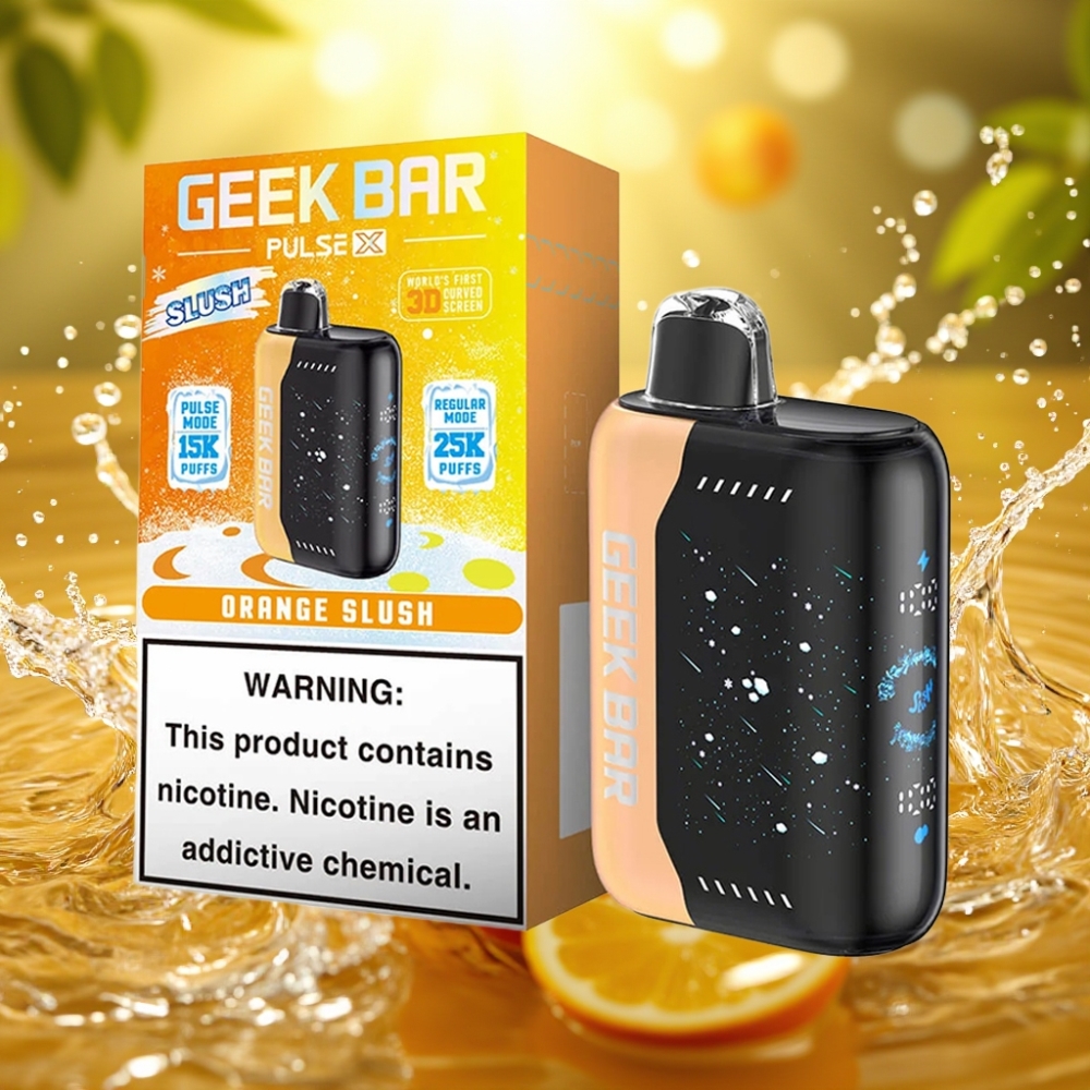 Geek Bar Pulse X 25000 Puffs Edição Slush 0-5% Nicotina 18mL USB-C Dual Mesh