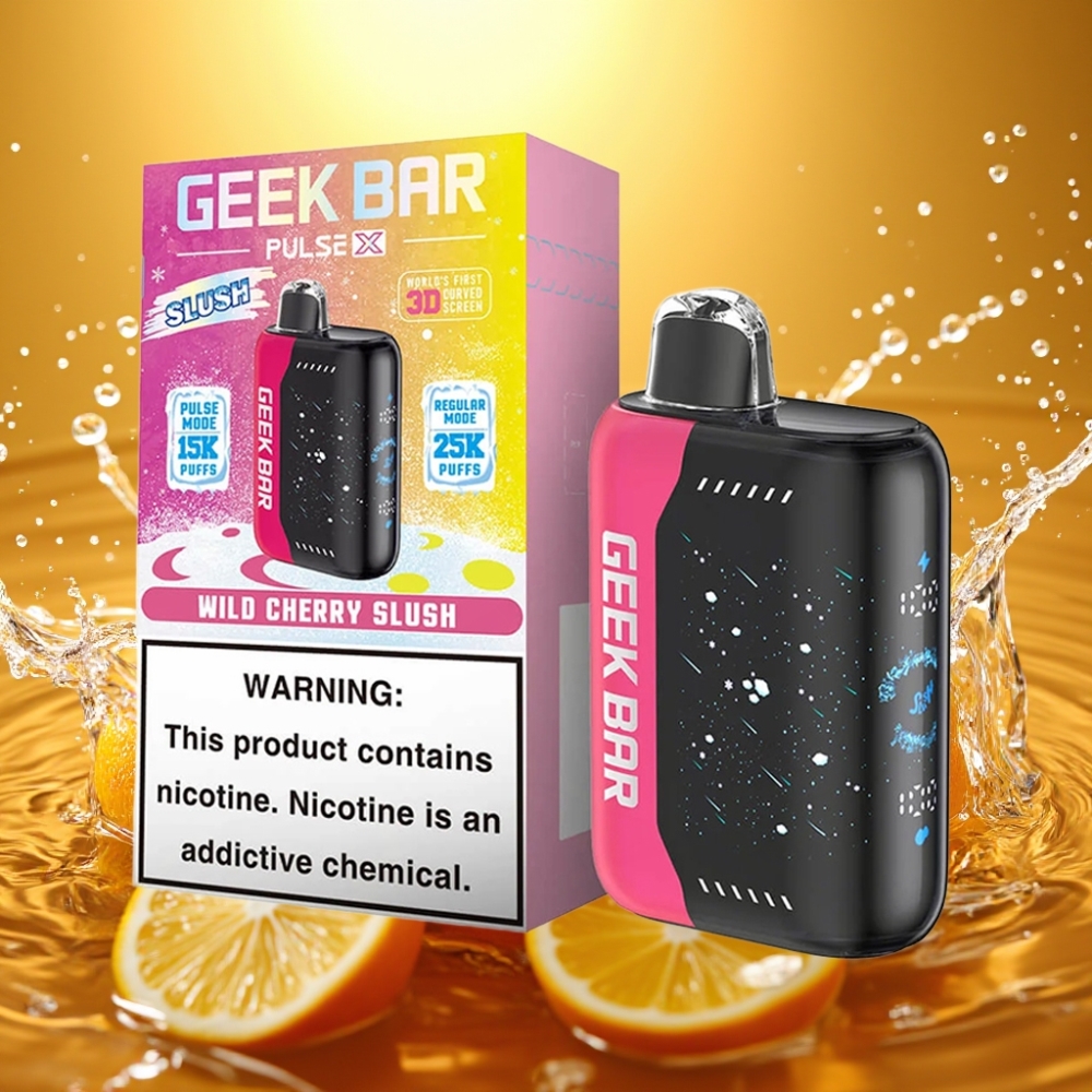 Geek Bar Pulse X 25000 Puffs Edição Slush 0-5% Nicotina 18mL USB-C Dual Mesh