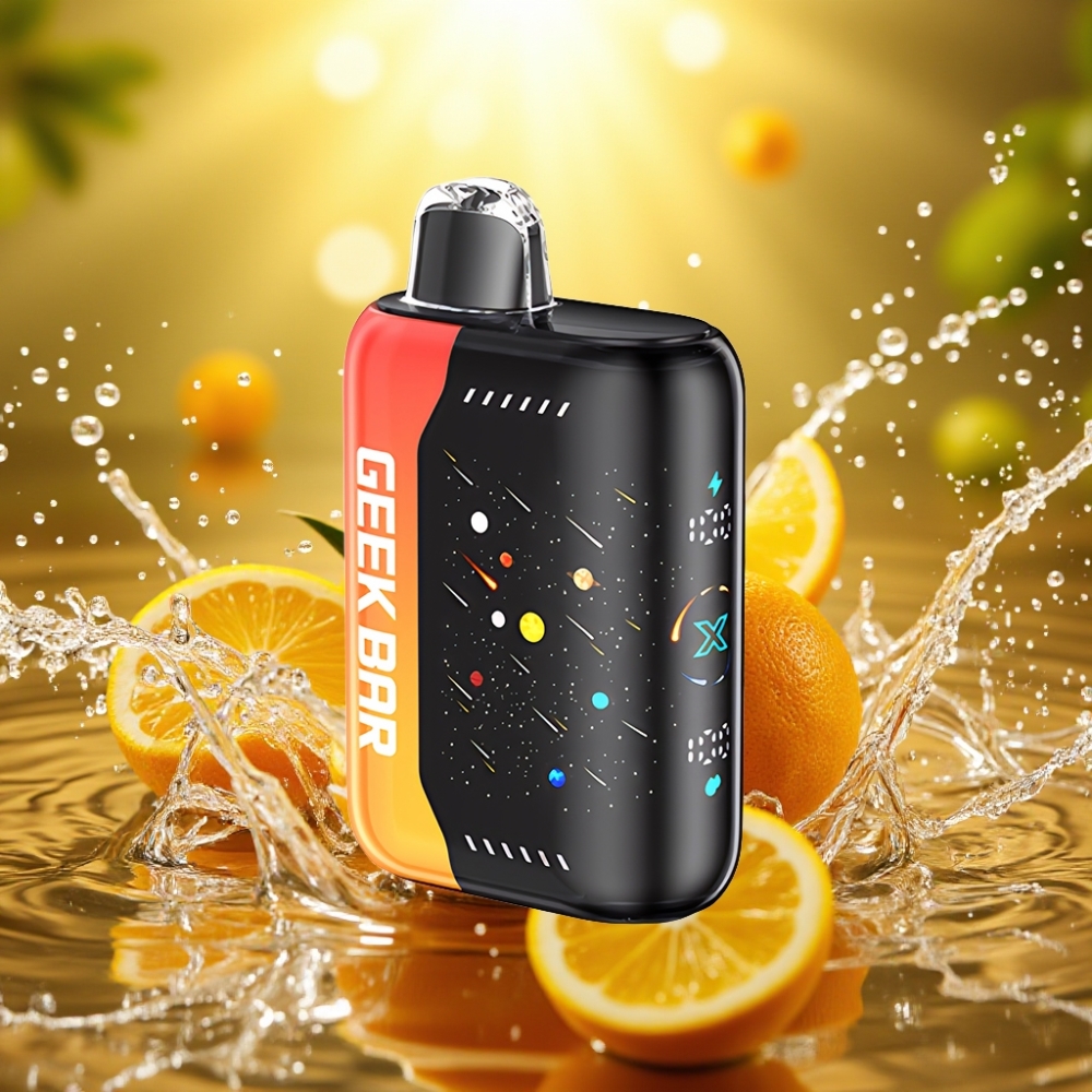 GEEK BAR Pulse X 42K Puffs Meteor Edition Dragão Laranja Tela 3D Bateria 820mAh