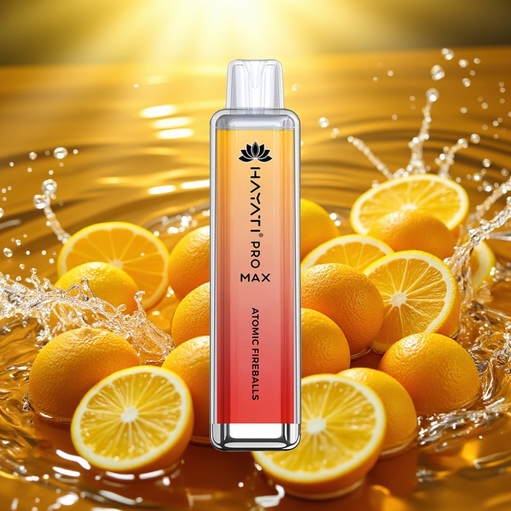 Hayati Pro Max 4000 Puffs Disposable Vape Bola de Fogo Atômica Recarregável LED 1400mAh Hayati Pro Max 4000 Puffs Disposable Vape Bola de Fogo Atômica Recarregável LED 1400mAh