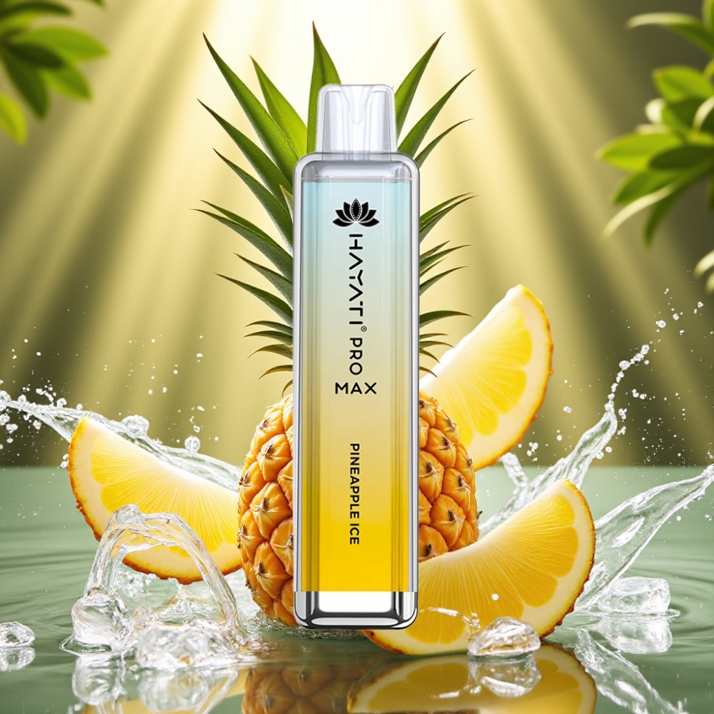 Hayati Pro Max 4000 Puffs Disposable Vape Gelo de Abacaxi Recarregável LED 2ml/10ml 1400mAh Hayati Pro Max 4000 Puffs Disposable Vape Gelo de Abacaxi Recarregável LED 2ml/10ml 1400mAh