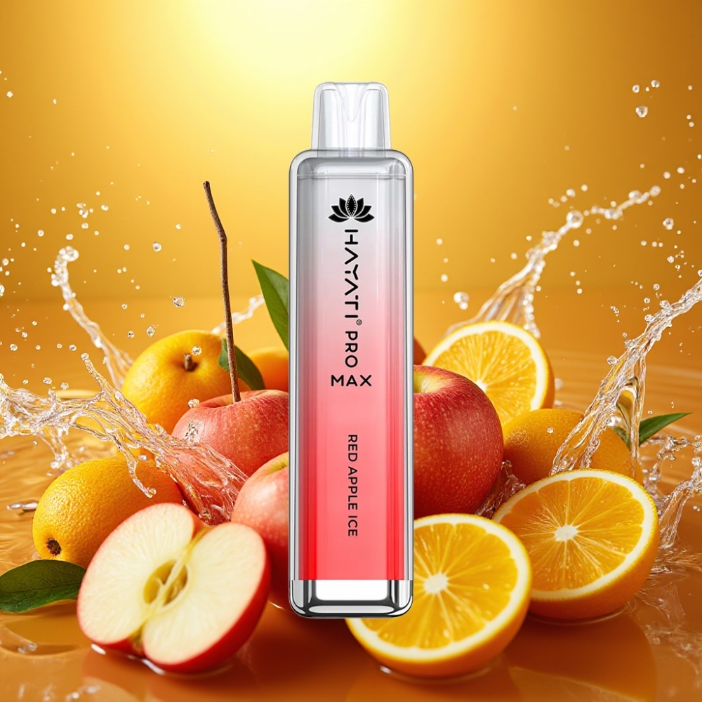 Hayati Pro Max 4000 Puffs Disposable Vape Maçã Vermelha Gelo Recarregável LED 2ml/10ml TPD Hayati Pro Max 4000 Puffs Disposable Vape Maçã Vermelha Gelo Recarregável LED 2ml/10ml TPD