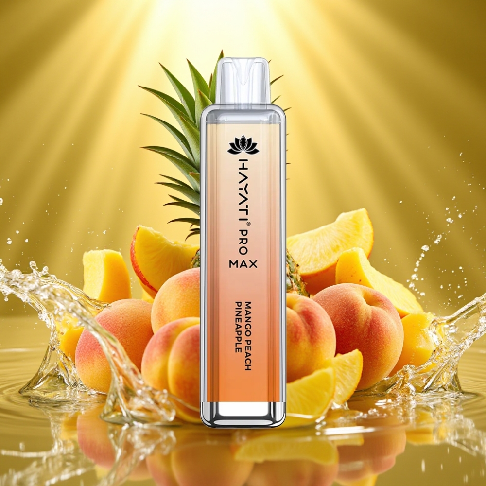Hayati Pro Max 4000 Puffs Disposable Vape Manga Pêssego Abacaxi Recarregável LED Crystal 2ml/10ml Hayati Pro Max 4000 Puffs Disposable Vape Manga Pêssego Abacaxi Recarregável LED Crystal 2ml/10ml