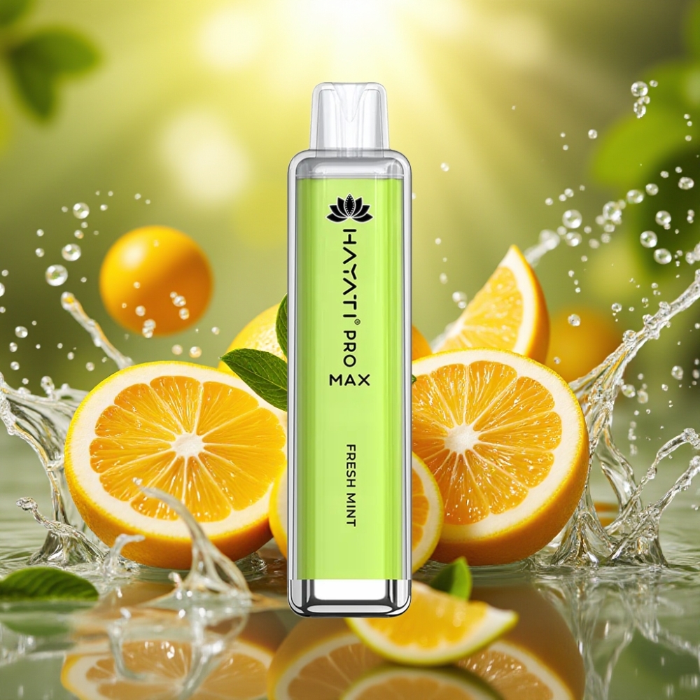 Hayati Pro Max 4000 Puffs Disposable Vape Menta Fresca Recarregável 1400mAh Dual 1.1 Ohm Mesh Coil Hayati Pro Max 4000 Puffs Disposable Vape Menta Fresca Recarregável 1400mAh Dual 1.1 Ohm Mesh Coil