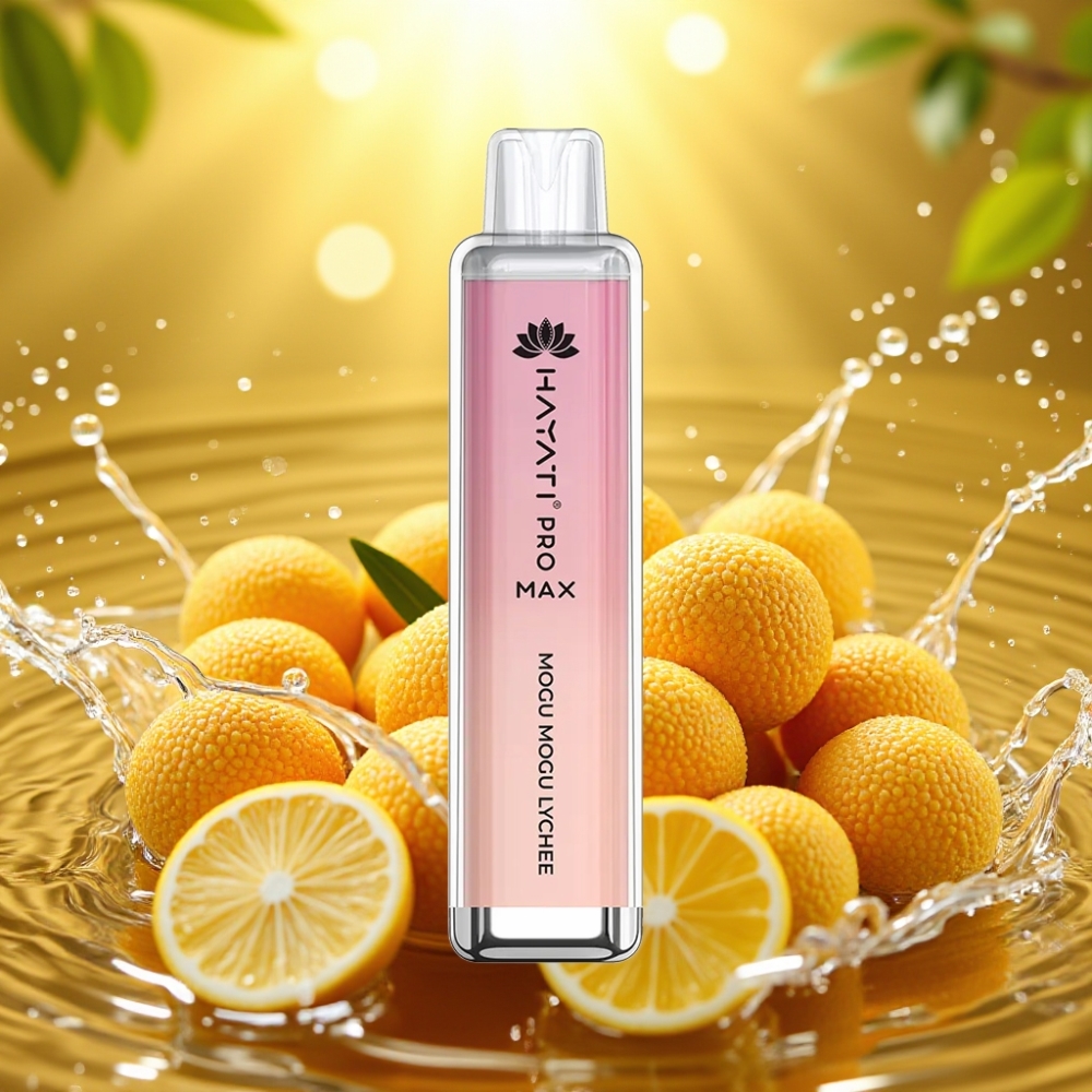 Hayati Pro Max 4000 Puffs Disposable Vape Mogu Mogu Lichia Recarregável LED Crystal 2ml/10ml 2%/5% Nicotina Hayati Pro Max 4000 Puffs Disposable Vape Mogu Mogu Lichia Recarregável LED Crystal 2ml/10ml 2%/5% Nicotina