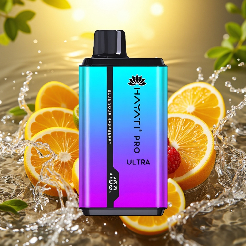 Hayati Pro Ultra 15000 Puffs 850mAh 24ml 2% Framboesa Azul Azeda Hayati Pro Ultra 15000 Puffs 850mAh 24ml 2% Framboesa Azul Azeda