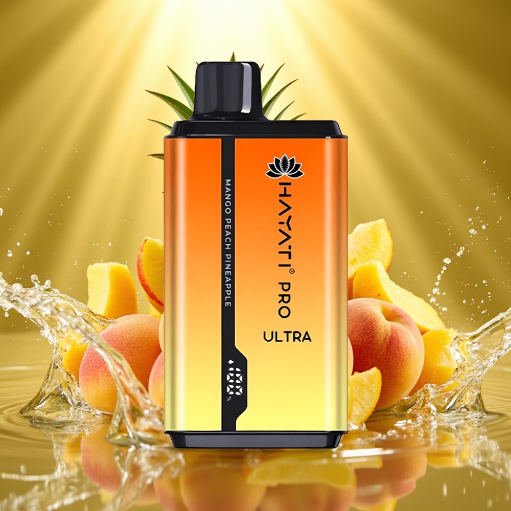 Hayati Pro Ultra 15000 Puffs 850mAh 24ml 2% Manga Pêssego Abacaxi