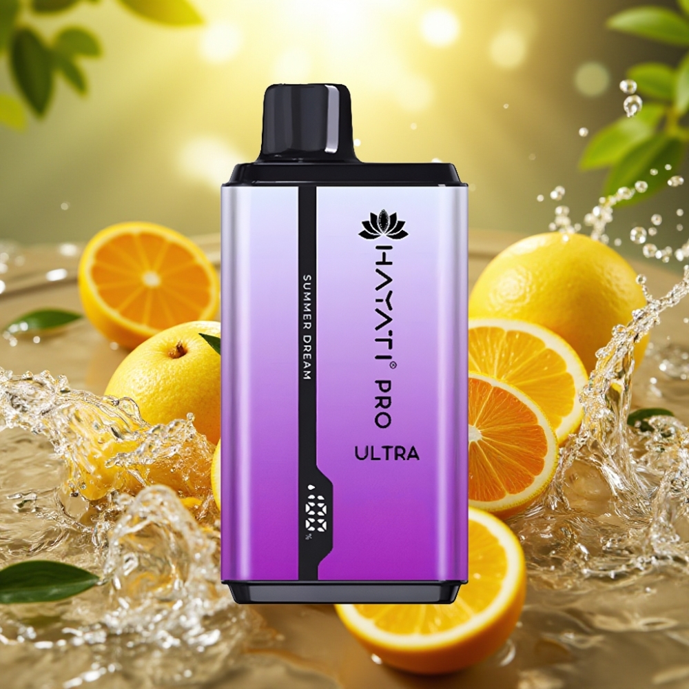 Hayati Pro Ultra 15000 Puffs 850mAh 2×12ml 2% 49 Sabores Sonho de Verão