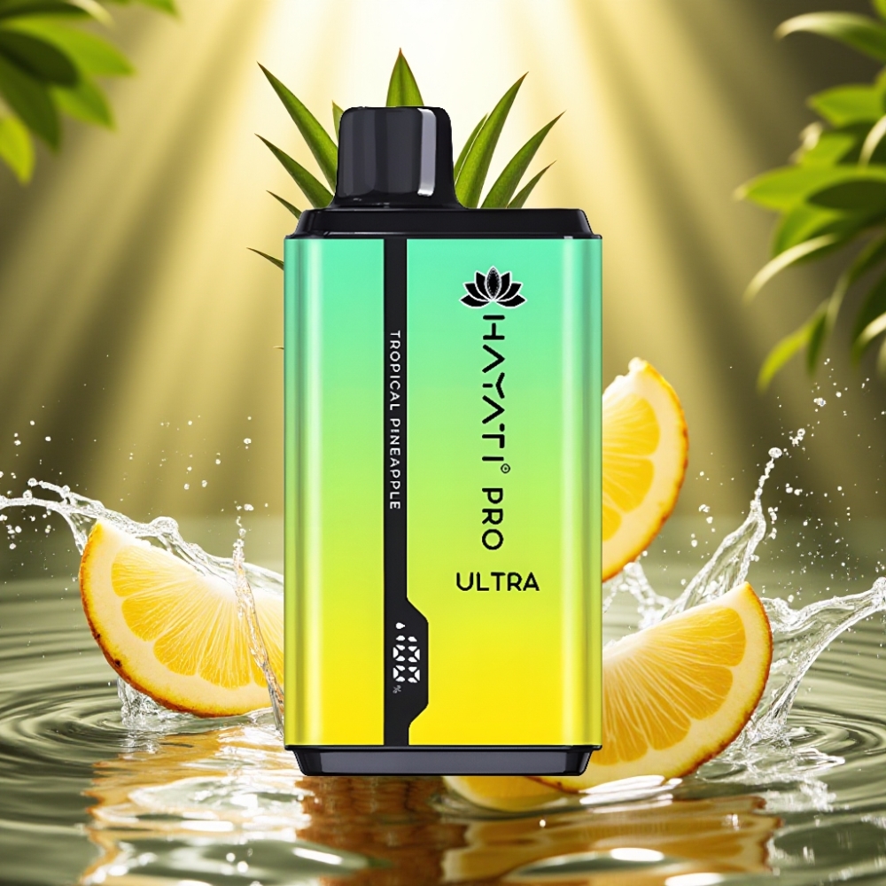 Hayati Pro Ultra 15000 Puffs distributor Portugal 850mAh 24ml 2% Abacaxi Tropical