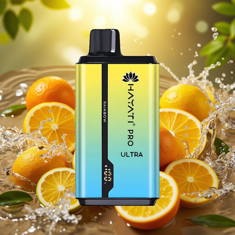 Hayati Pro Ultra 15000 Puffs distributor Portugal Duplo 24ml Arco-Íris