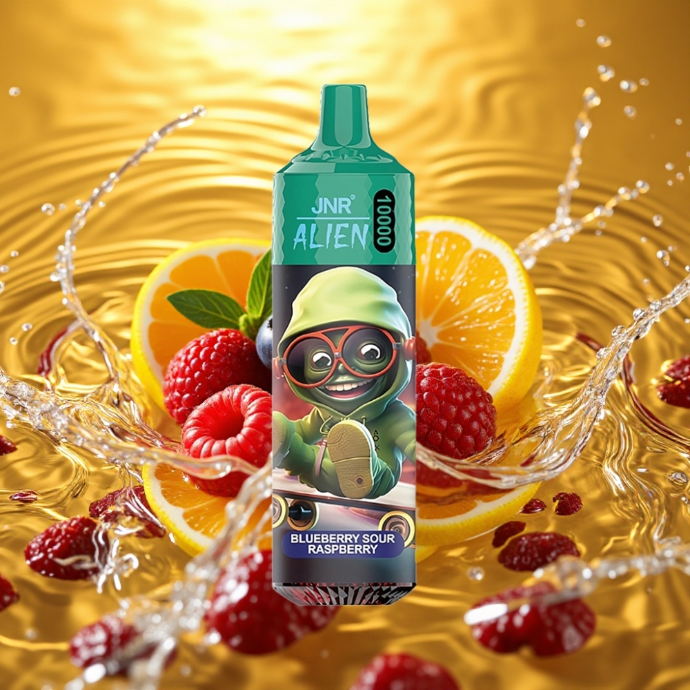 JNR Alien 10000 Puffs 850mAh 1.2Ohm 20ml Tipo-C RGB Mirtilo Framboesa Azeda JNR Alien 10000 Puffs 850mAh 1.2Ohm 20ml Tipo-C RGB Mirtilo Framboesa Azeda