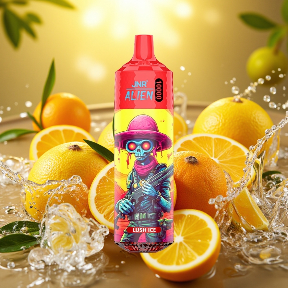 JNR Alien 10000 Puffs 850mAh 20ml Tipo-C RGB Gelo Refrescante