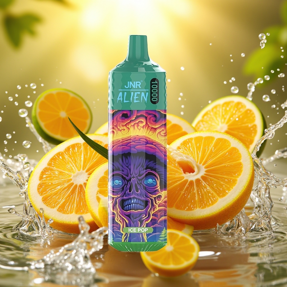 JNR Alien 10000 Puffs Disposable Vape 850mAh 1.2Ω RGB Ice pop (Gelado)