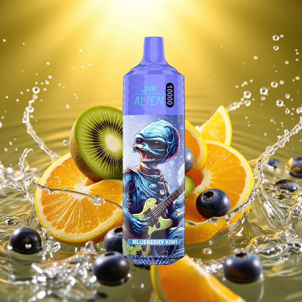 JNR Alien 10000 Puffs distributor Portugal 850mAh 1.2Ohm RGB Mirtilo Kiwi