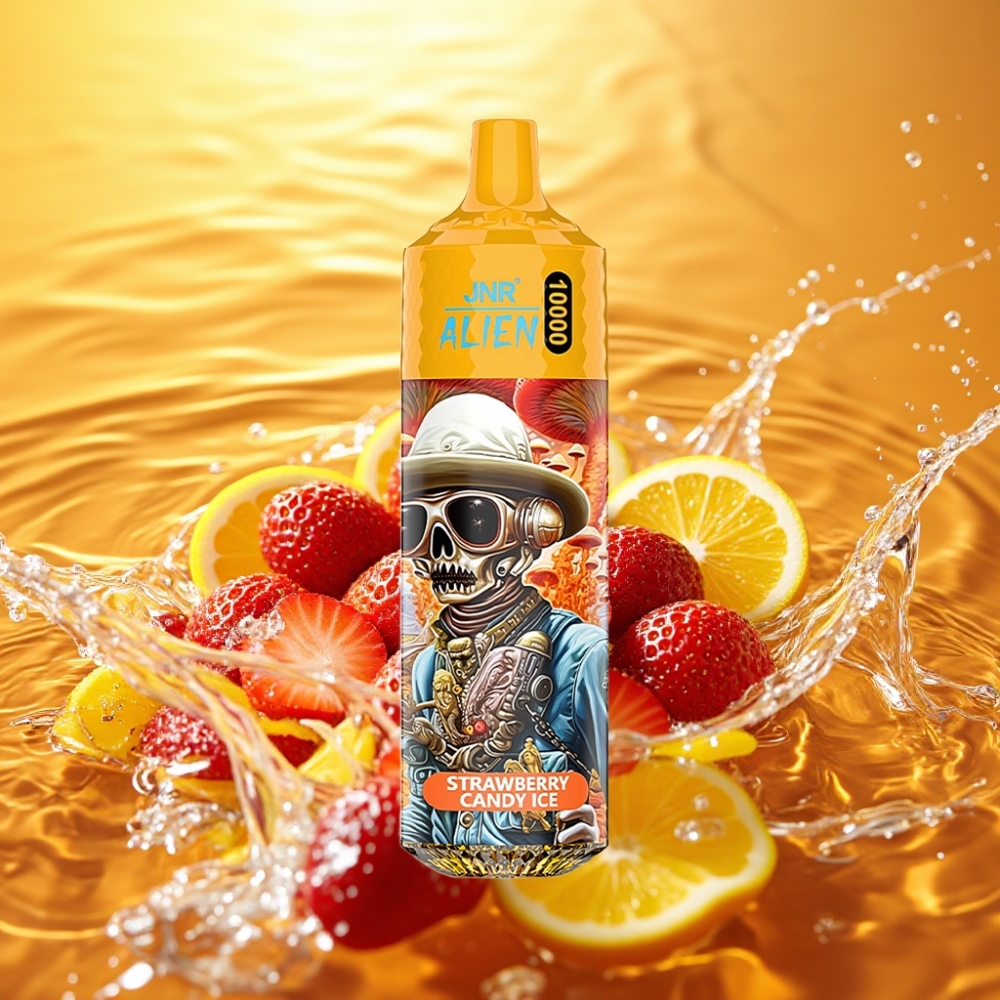 JNR Alien 10000 Puffs distributor Portugal 850mAh 1.2Ohm RGB Morango Doce Gelo