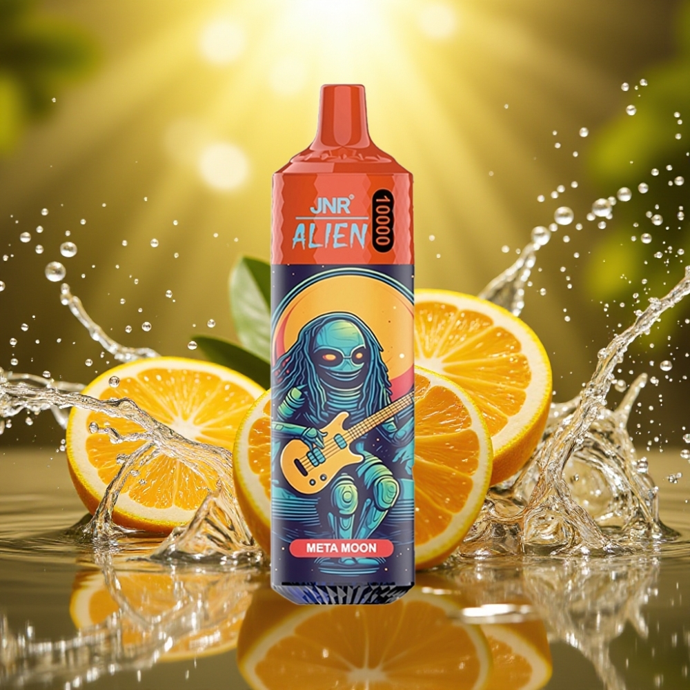 JNR Alien 10000 Puffs distributor Portugal 850mAh RGB Lua Metálica Tipo-C