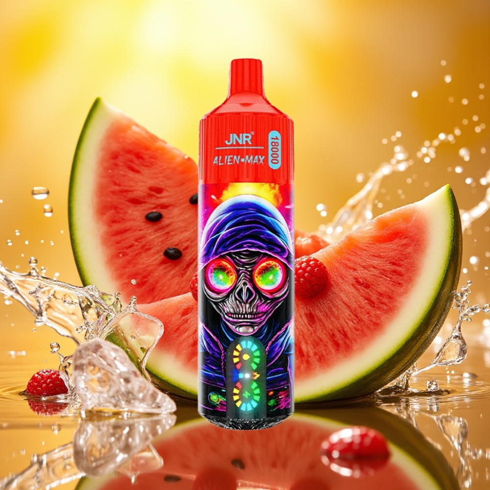 JNR Alien Max 18000 Puffs LED Dual Mesh 28ml Framboesa Melancia Gelo