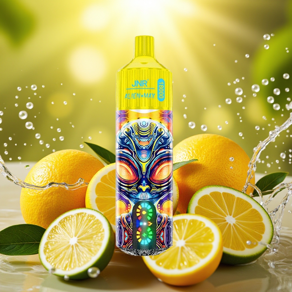 JNR Alien Max 18000 Puffs distributor Portugal LED Dual Mesh 28ml Limão & Lima