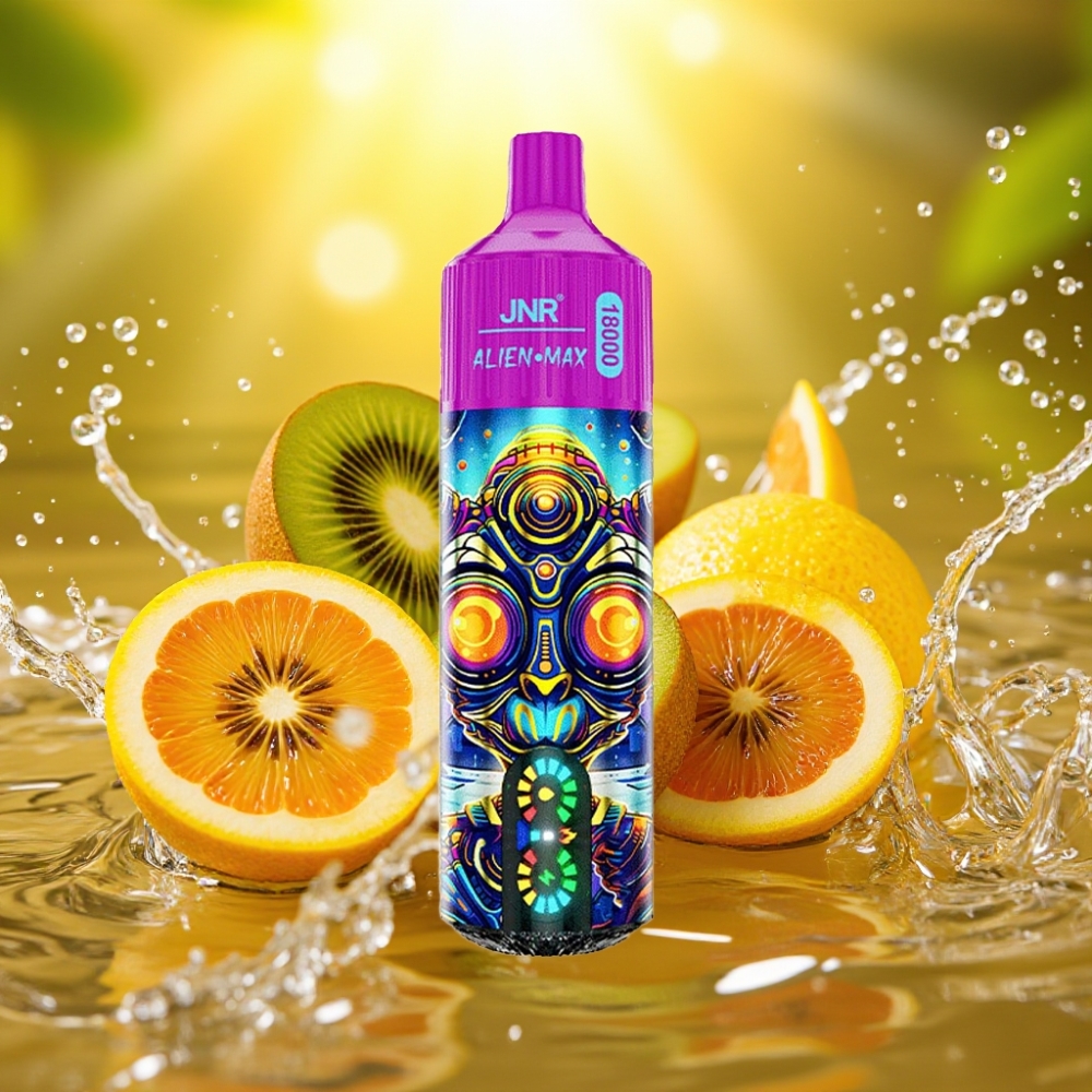 JNR Alien Max 18000 Puffs distributor Portugal LED Dual Mesh Kiwi Maracujá Goiaba