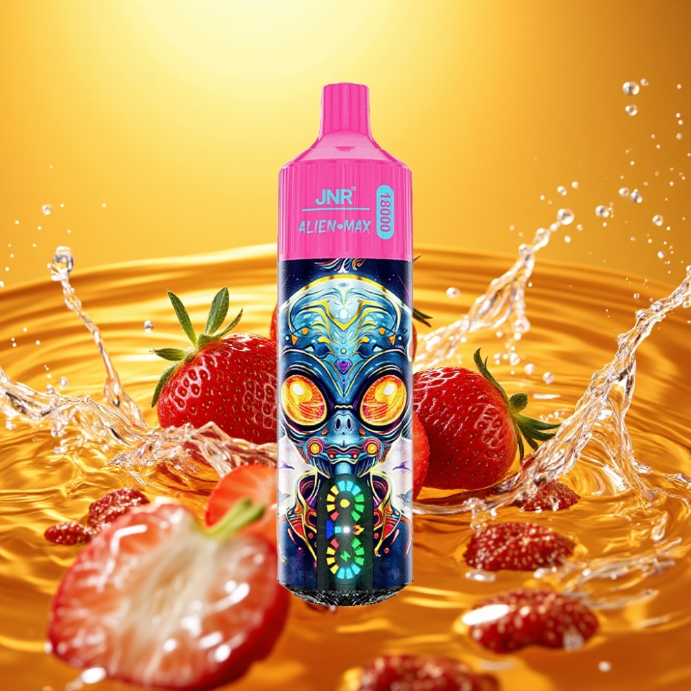 JNR Alien Max 18000 Puffs distributor Portugal LED Dual Mesh Morango Gelo