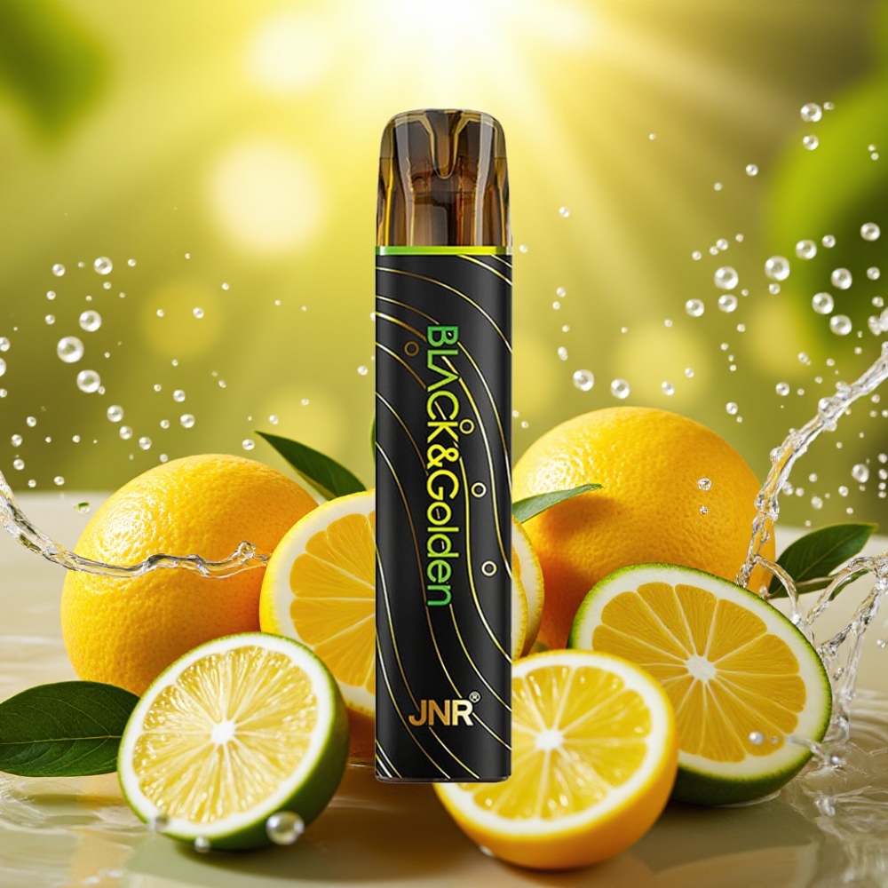 JNR Black&Golden 800 Puffs 550mAh 2ml Limão & Lima Disposable Vape