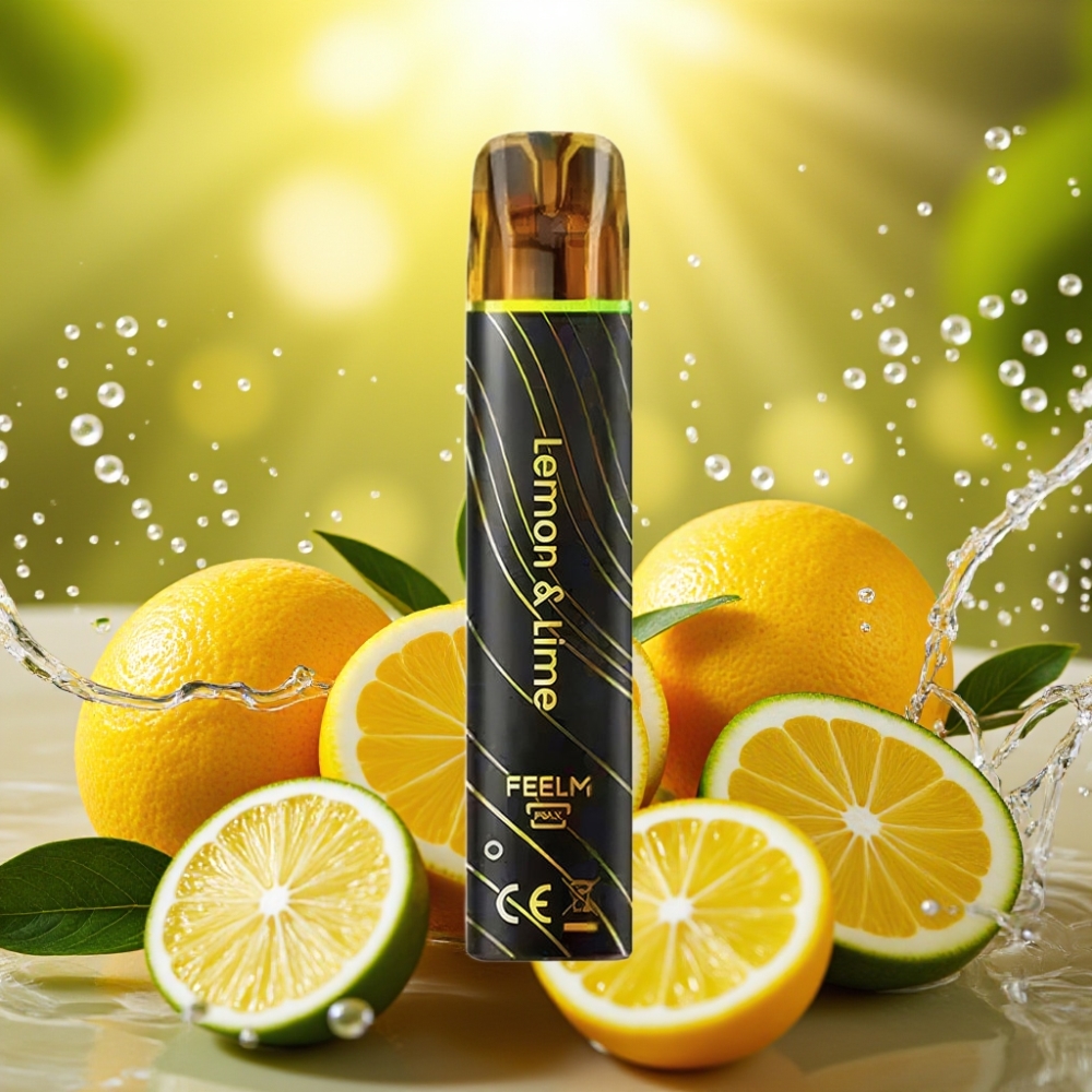 JNR Black&Golden 800 Puffs 550mAh 2ml Limão & Lima Disposable Vape