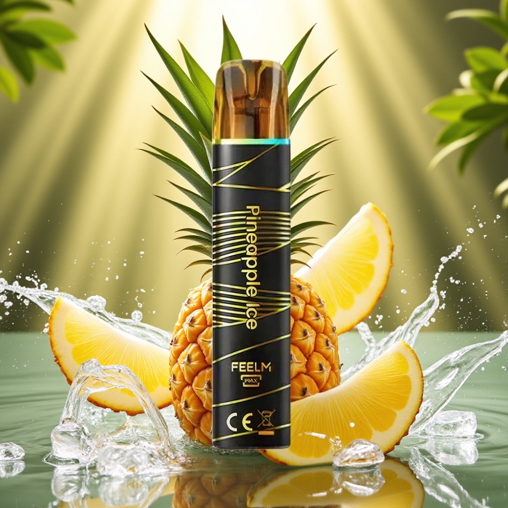 JNR Black&Golden 800 Puffs 550mAh 2ml TPD Abacaxi Gelo Disposable Vape