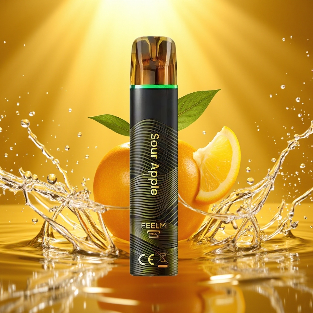 JNR Black&Golden 800 Puffs 550mAh 2ml TPD Maçã Verde Disposable Vape