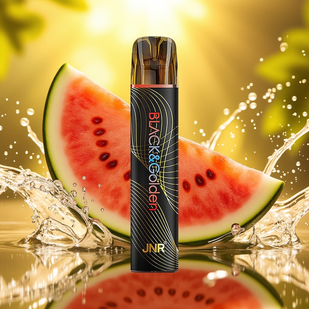 JNR Black&Golden 800 Puffs 550mAh 2ml TPD Melancia Gelada Disposable Vape