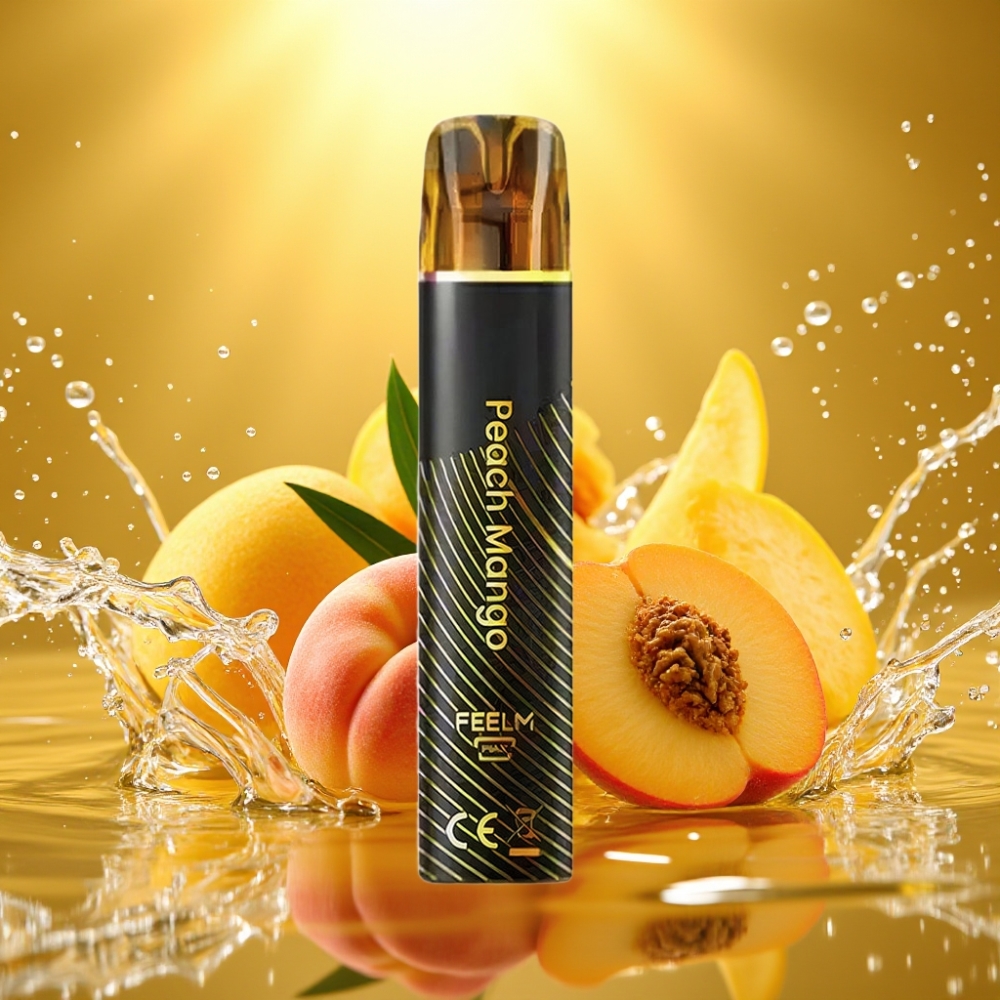 JNR Black&Golden 800 Puffs 550mAh 2ml TPD Pêssego Manga Disposable Vape